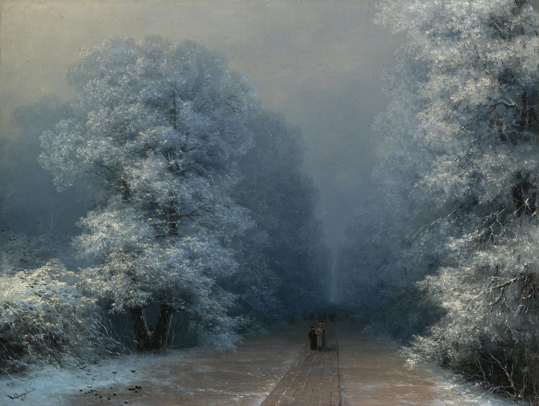 Ivan Aivazovsky. Winterlandschaft