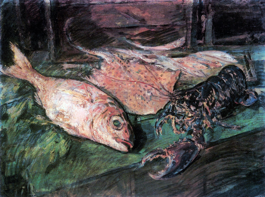 Konstantin Korovin. Still life with lobster