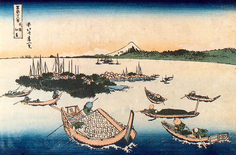 Katsushika Hokusai. Tsukuda Island In The Province Of Musashi