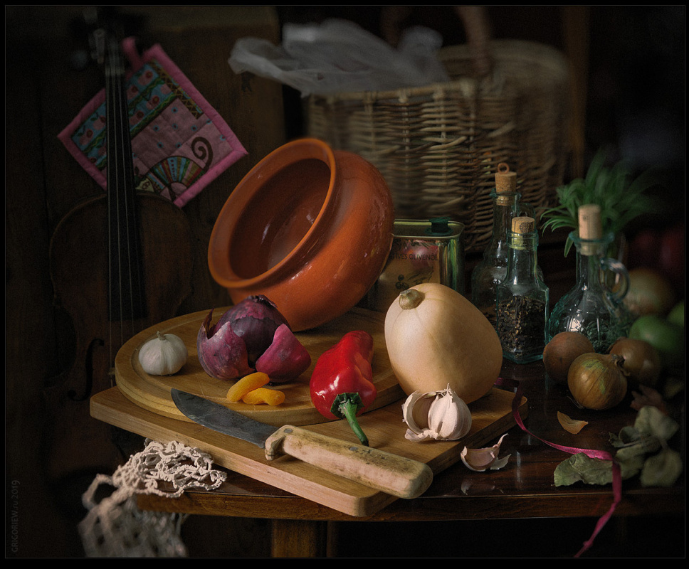 Evgeniy Borisovich Grigoriev. Ragu - in haste (vegetarian still life)