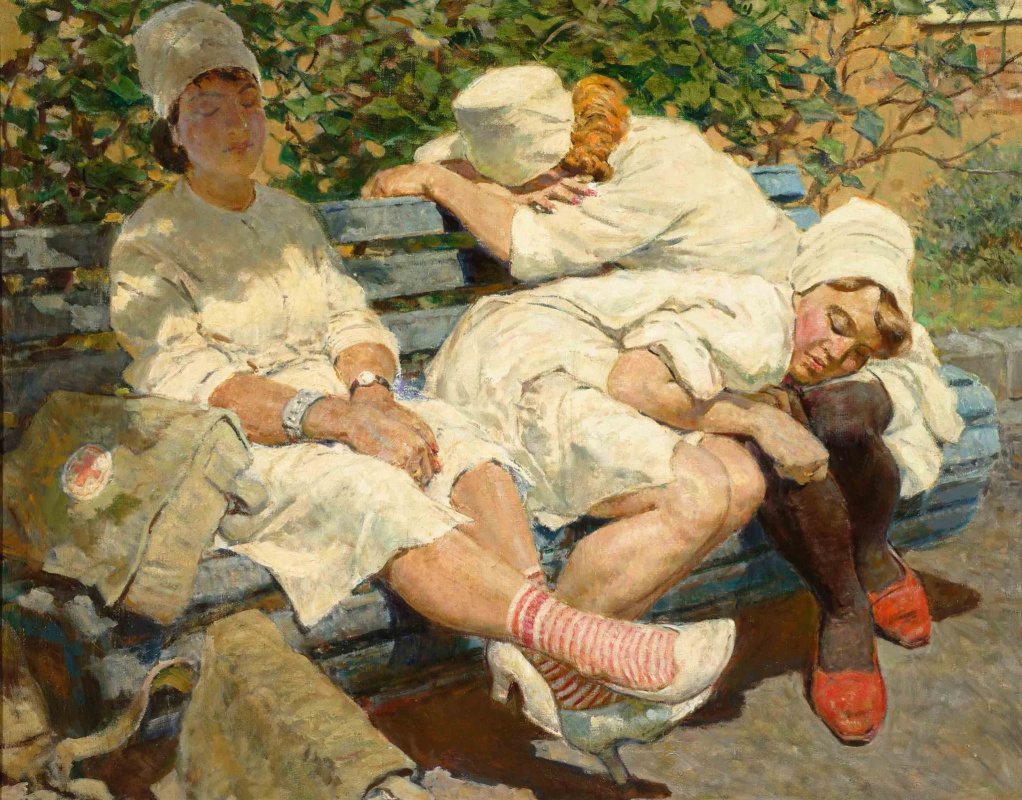 Leo Serafimovich Kotlyarov. "Nurses. Rest after duty
