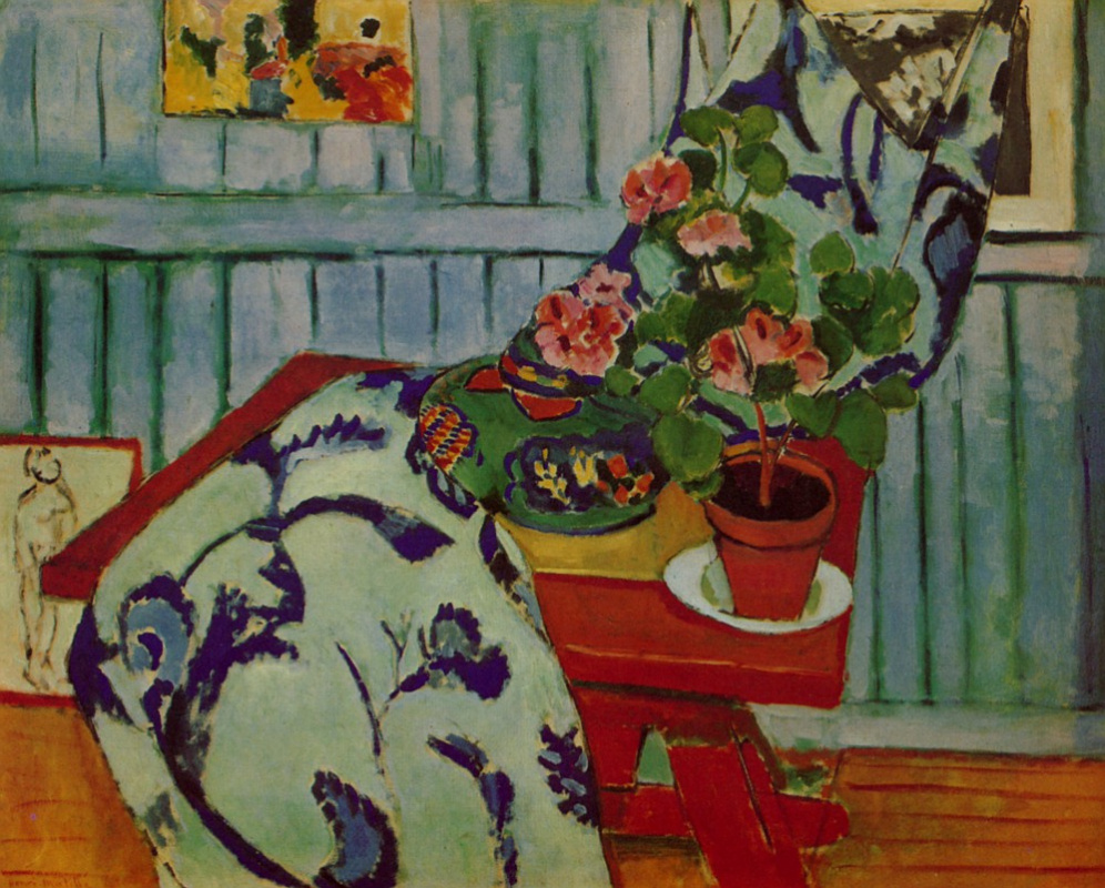 Henri Matisse. 静物与天竺葵