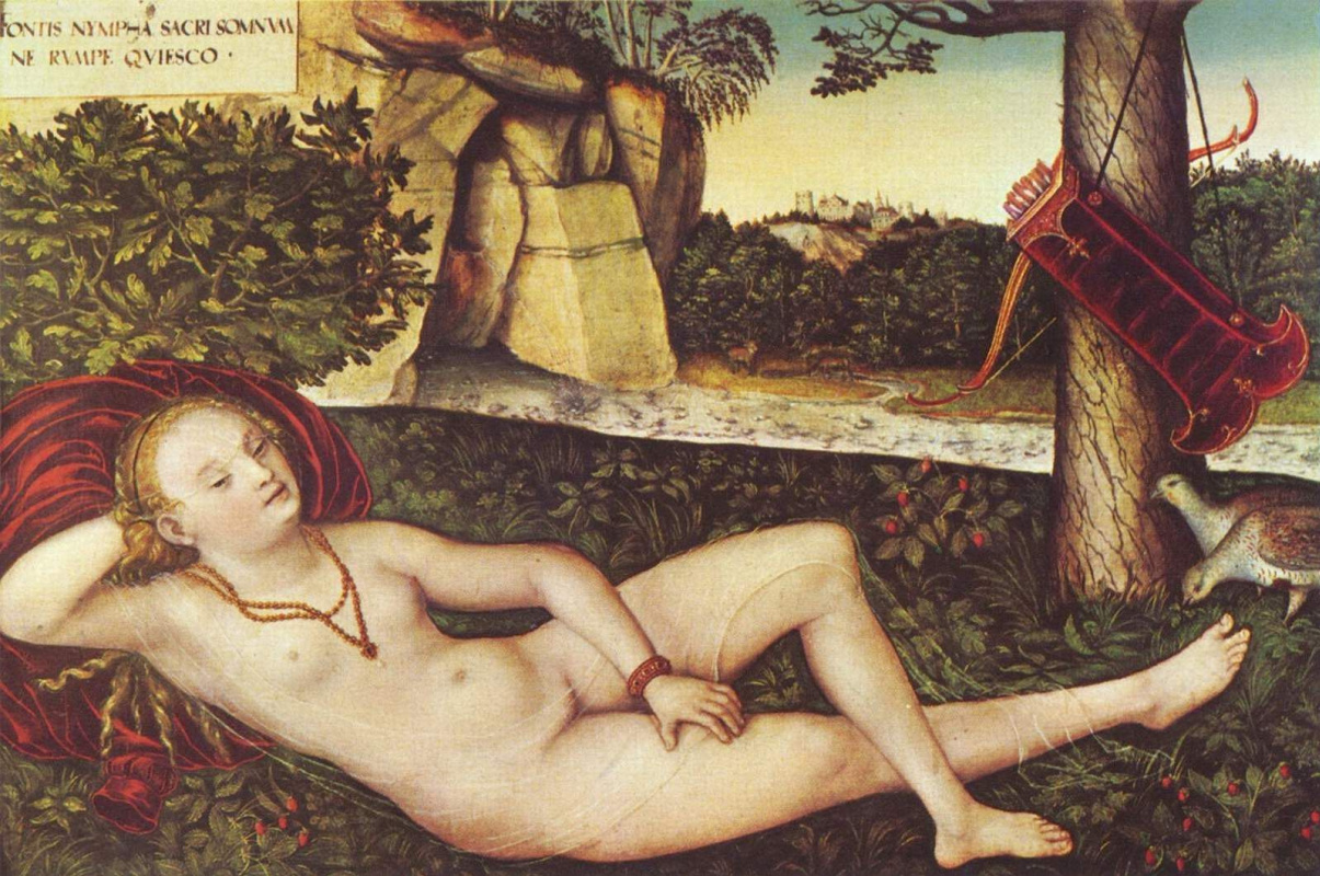 Lucas Cranach the Elder. Resting Diana