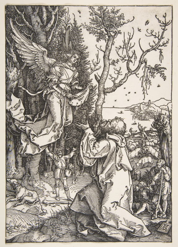 Albrecht Dürer. Saint Joachim and the angel