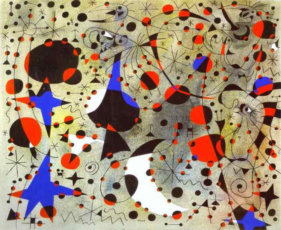 Joan (Joan) Miro. Constellations. Nightingale Midnight Song and Morning Rain