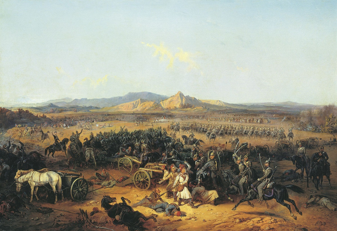 Bogdan Pavlovich Willewalde. Cavalry attack at Bashkadyklar on November 10, 1853 1855