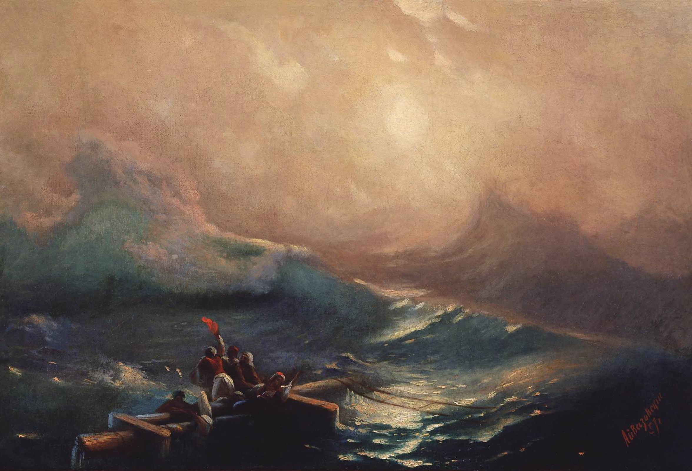 Buy digital version: The ninth wave. Etude by Ivan Aivazovsky