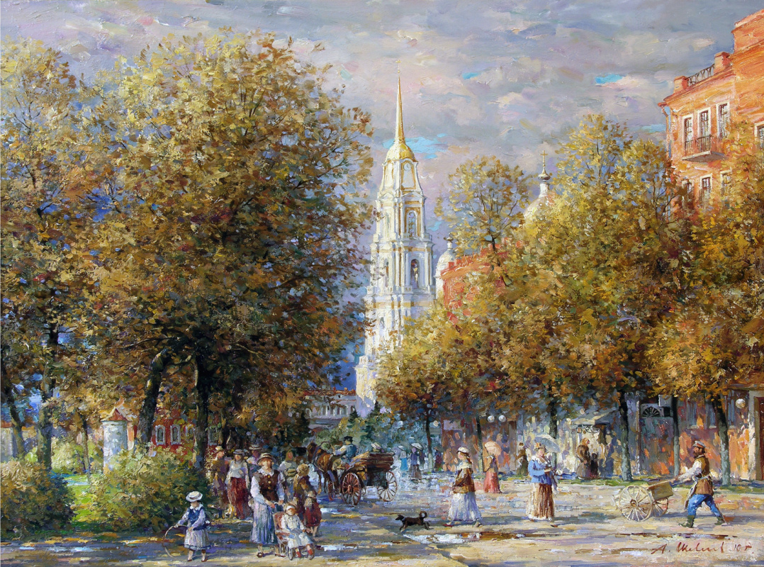 Alexander Shevelyov. Autumn on Kazan. Oil on canvas 60.7 x 80.7 cm. 2010