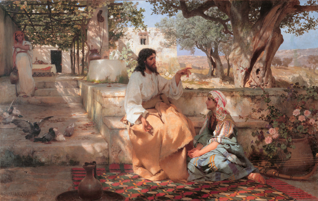 Генрих Ипполитович Семирадский. Christ with Martha and Mary
