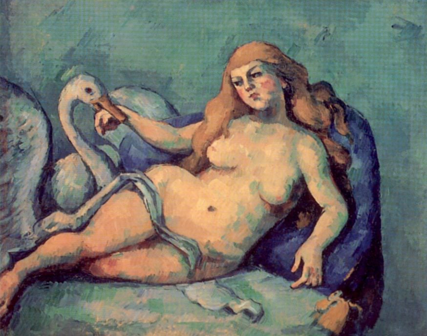 Paul Cezanne. Leda and the Swan