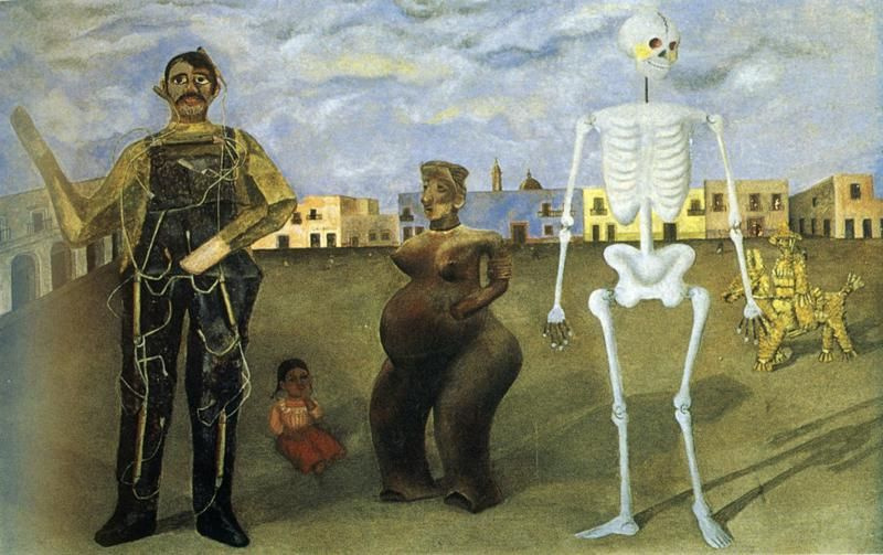 Frida Kahlo. Four inhabitants of Mexico