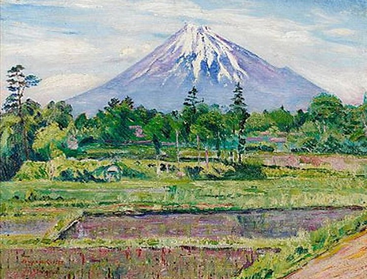 David Davidovich Burliuk. Mount Fuji, Japan