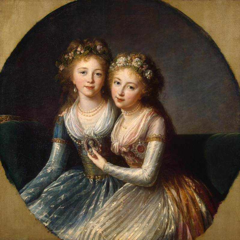 Elizabeth Vigee Le Brun. Portrait of the daughters of Emperor Paul I