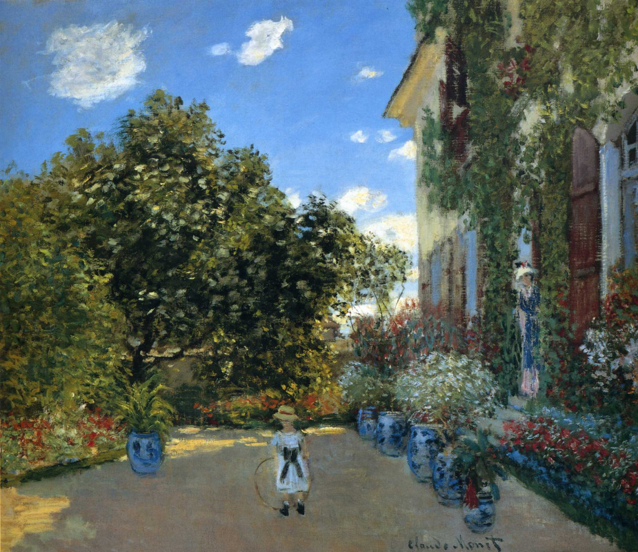 Claude Monet. Artist's house at Argenteuil