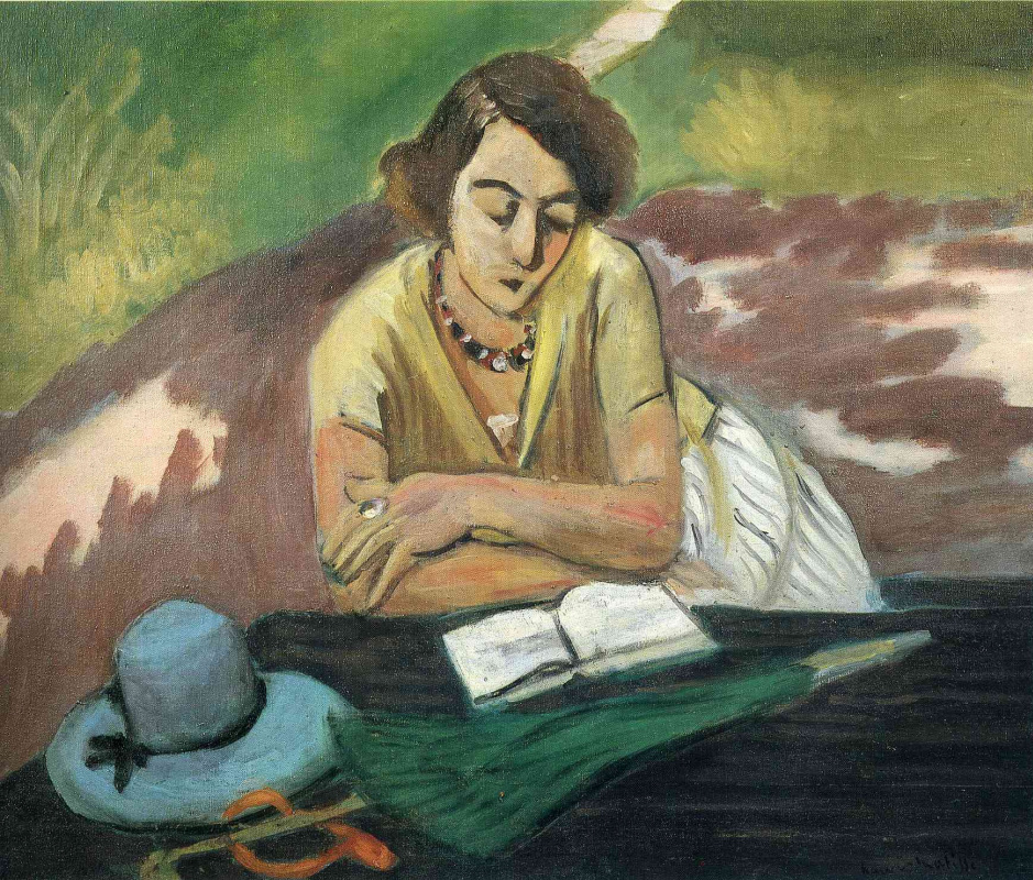 Анри Матисс. Читающая женщина с зонтом