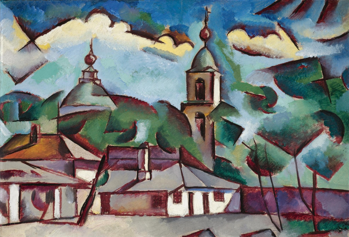 Vladimir Davidovich Baranov-Rossine. Landscape with Church