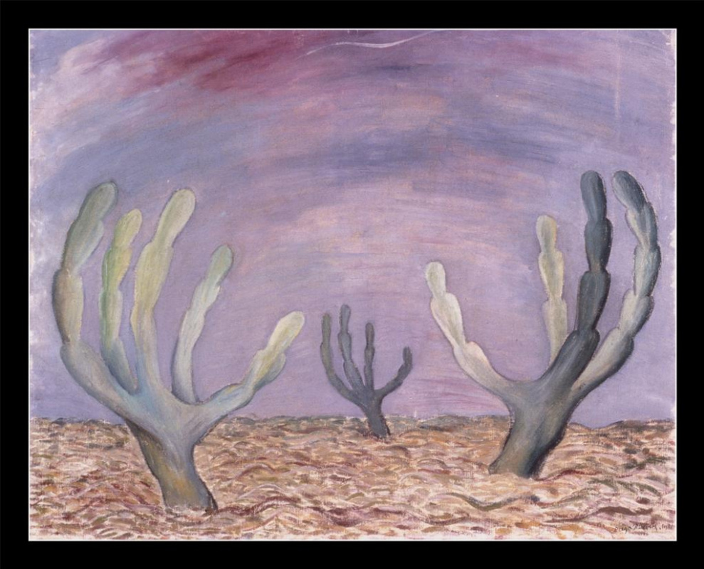 Diego Maria Rivera. Large cacti