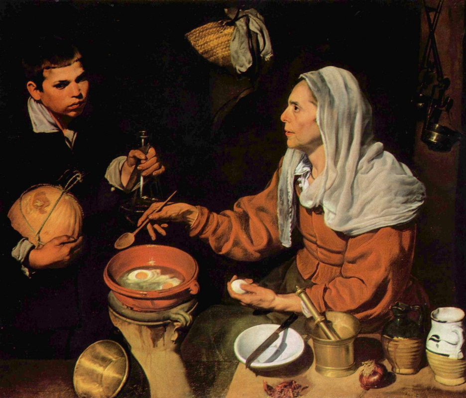 Diego Velazquez. Vieux cuisinier