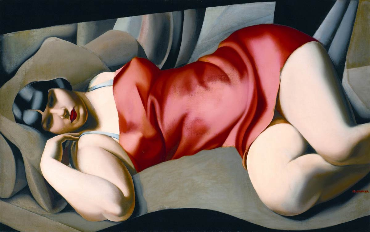 Tamara Lempicka. Tunique rose