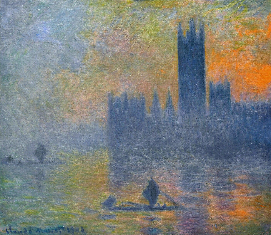 Claude Monet. Westminster Palace. Nebeleffekt