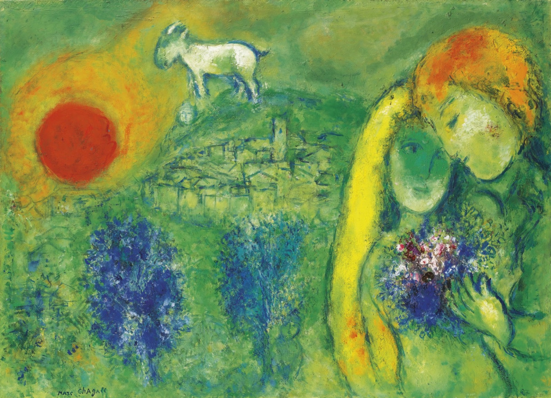 Marc Chagall. Saint-Paul-de-Vence的恋人