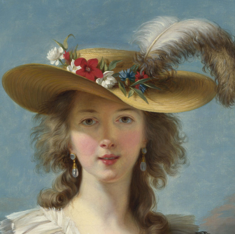 Self-portrait in a straw hat