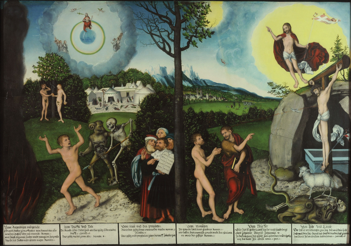 Lucas Cranach the Elder. The law and grace