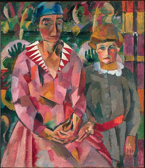 Aristarkh Lentulov. Portrait of the wife and daughter of the artist