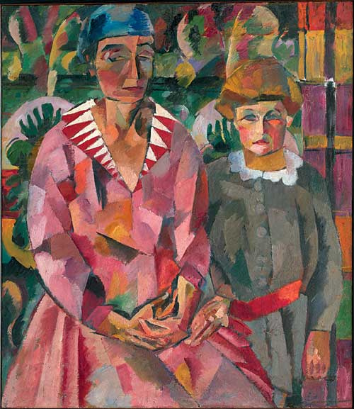 Aristarkh Lentulov. Ritratto della moglie e della figlia dell'artista