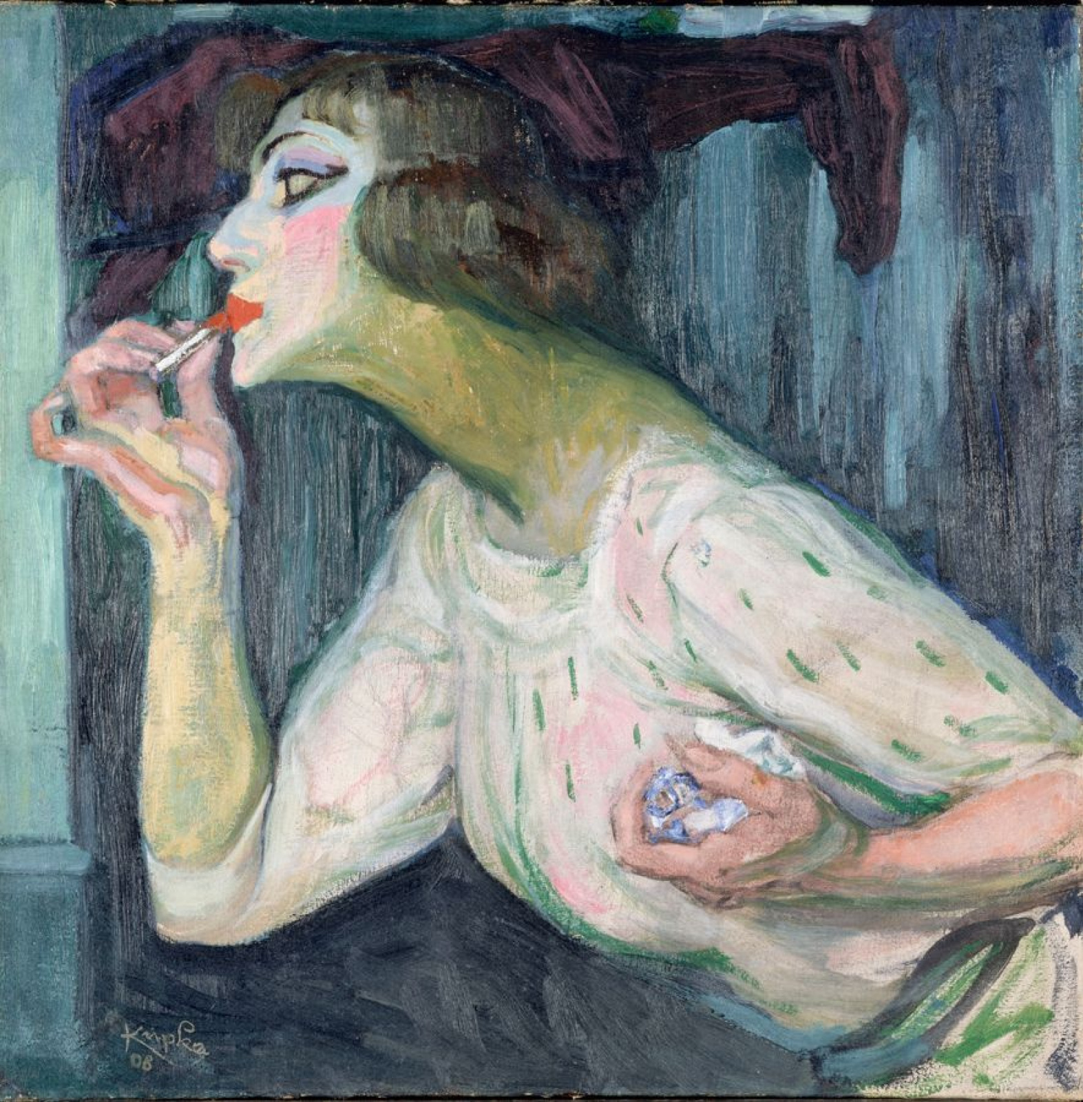 Lipstick, 1908, 64×64 cm by Frantisek Kupka: History, Analysis