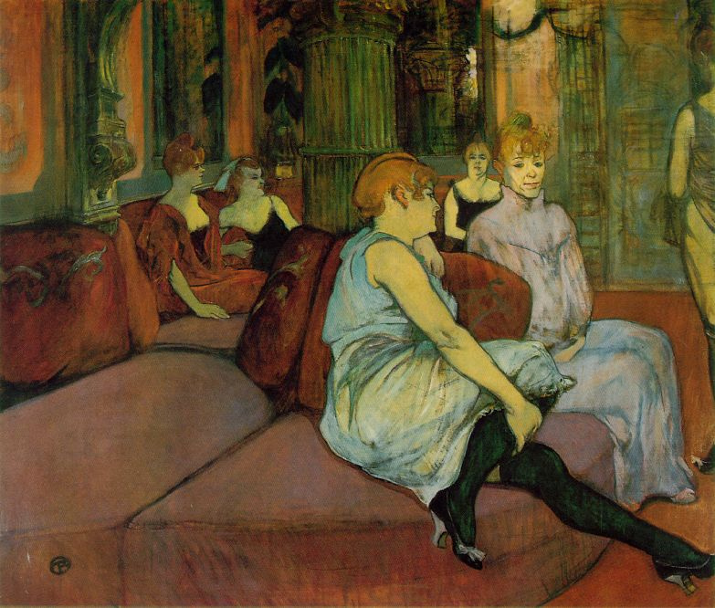 Henri de Toulouse-Lautrec. In the Salon of the Rue des Moulins