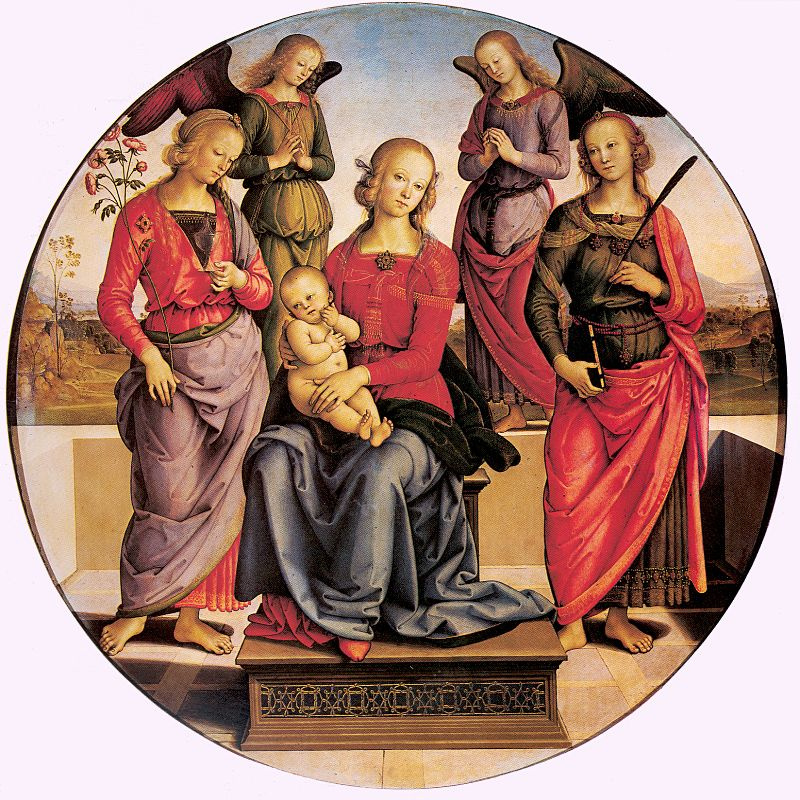 Пьетро Перуджино. Мадонна с младенцем и святыми