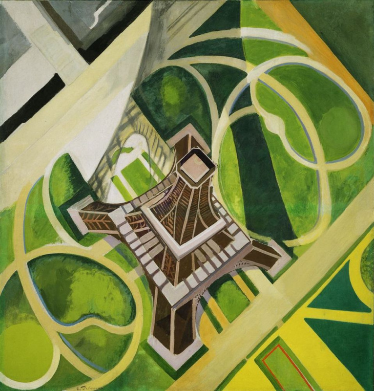 Robert Delaunay. La Torre Eiffel y los jardines del Champ de Mars.