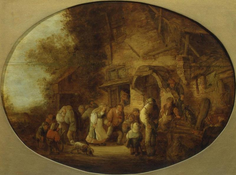 Isaac Jans van Ostade. Peasant wedding