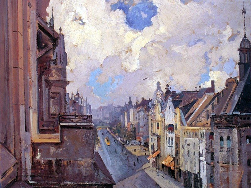 Ivan Grigorievich Myasoedov. Street in Berlin