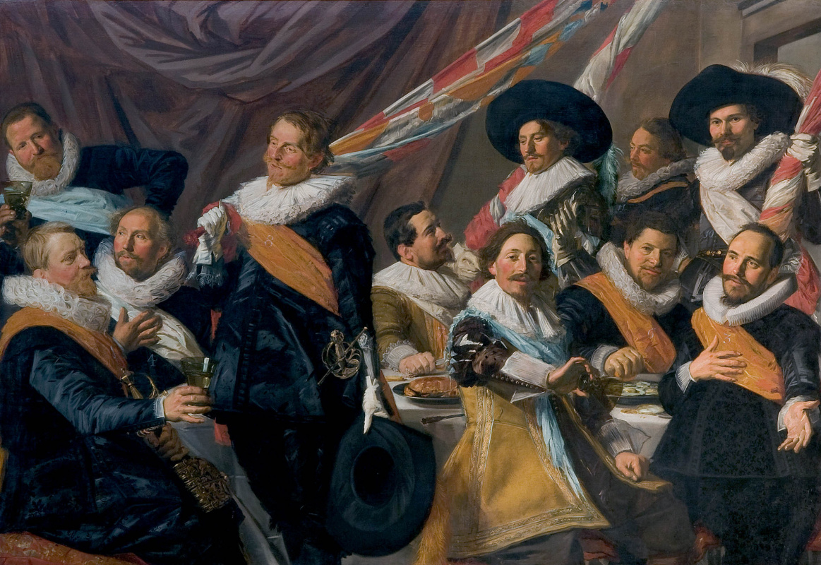 Frans Hals. The Banquet of the Officers of the St George Militia Company