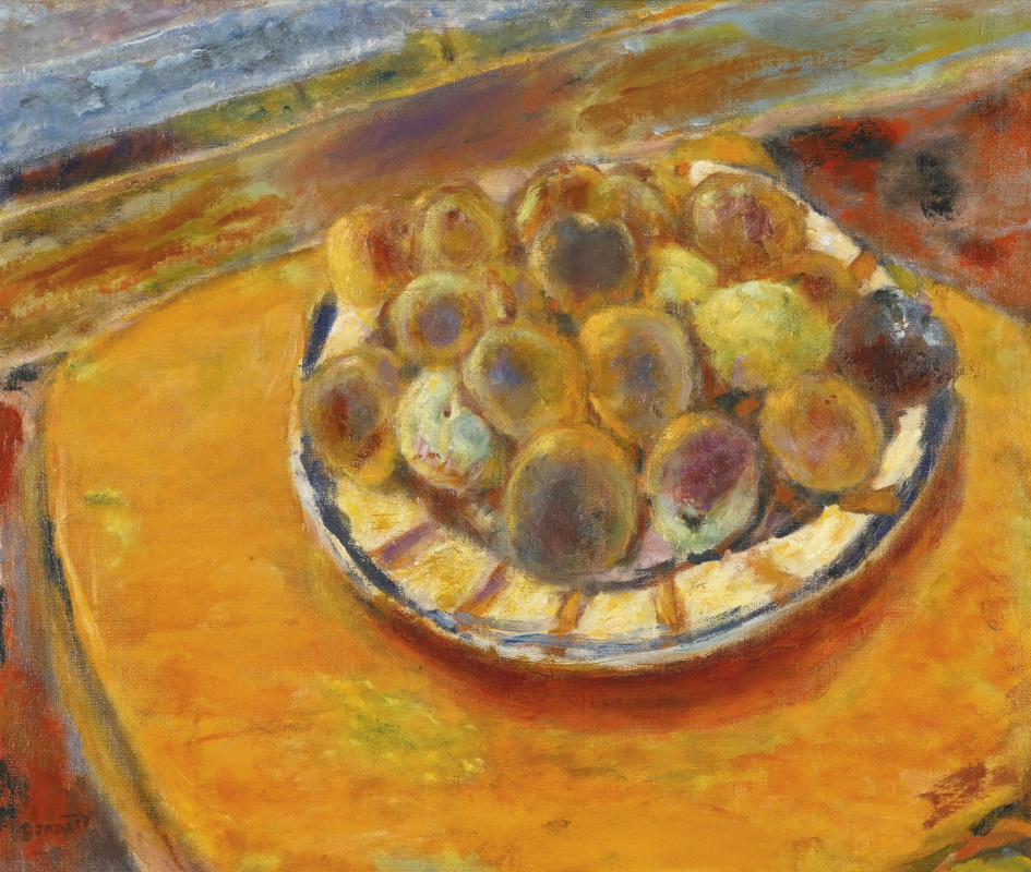 Pierre Bonnard. Peaches on a plate