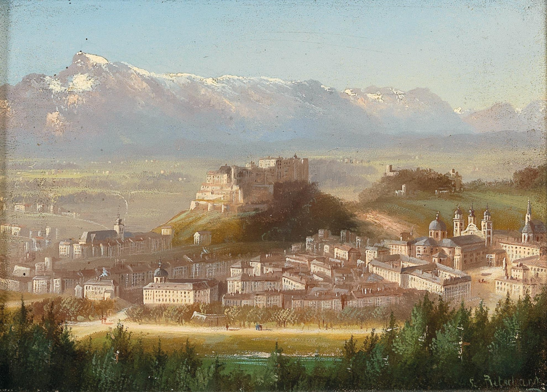 Hubert Sattler. View of Salzburg