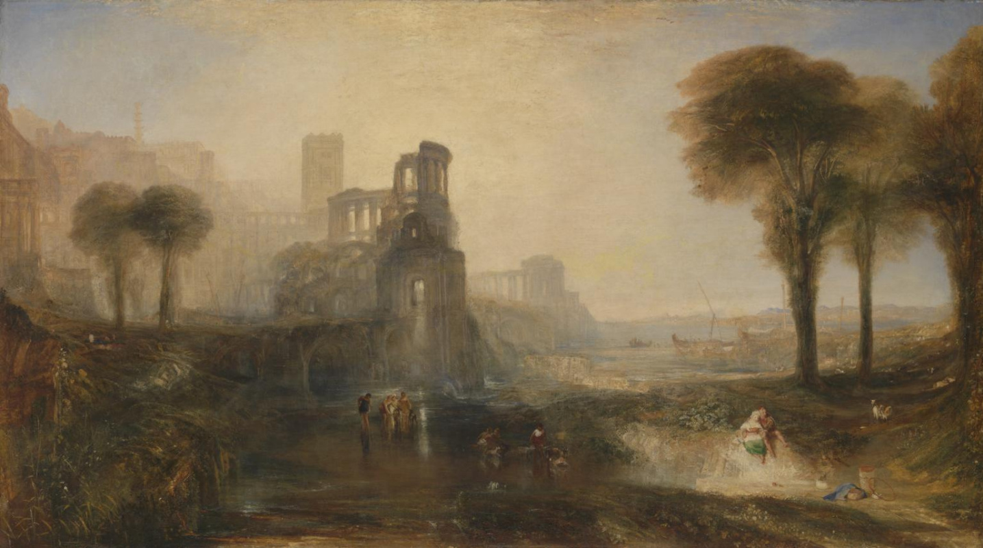 Joseph Mallord William Turner. Palace and bridge of Caligula