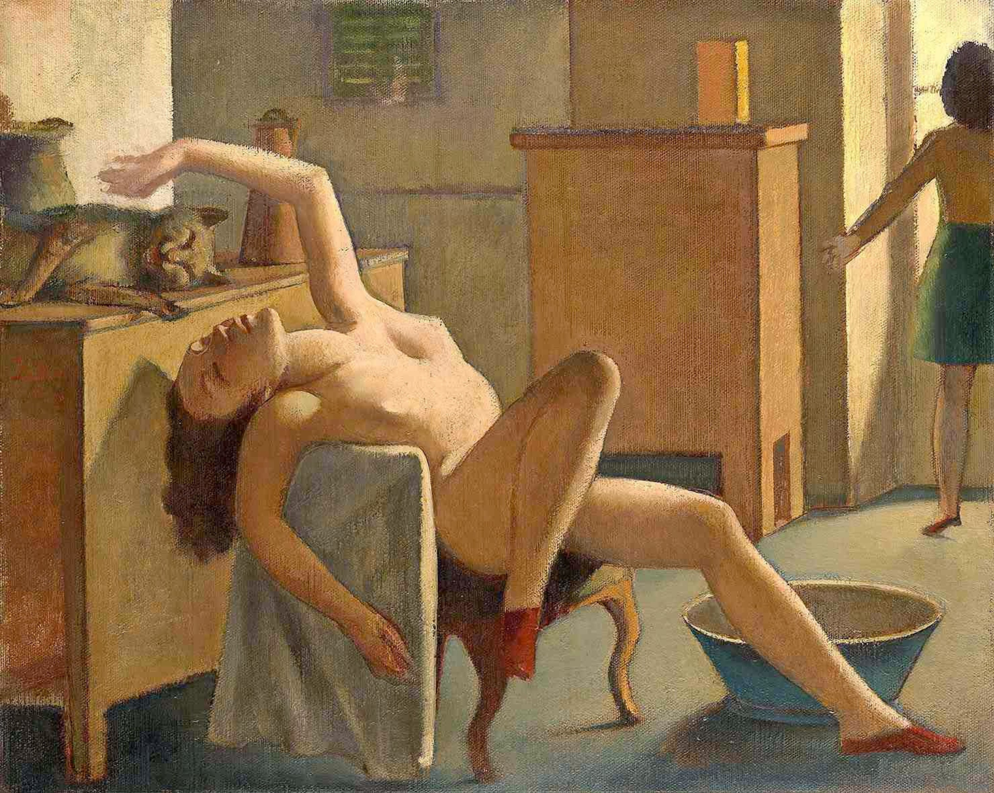 Nude with a cat, 1949, 65×81 cm by Balthus (Balthasar Klossovsky de Rola):  History, Analysis & Facts | Arthive