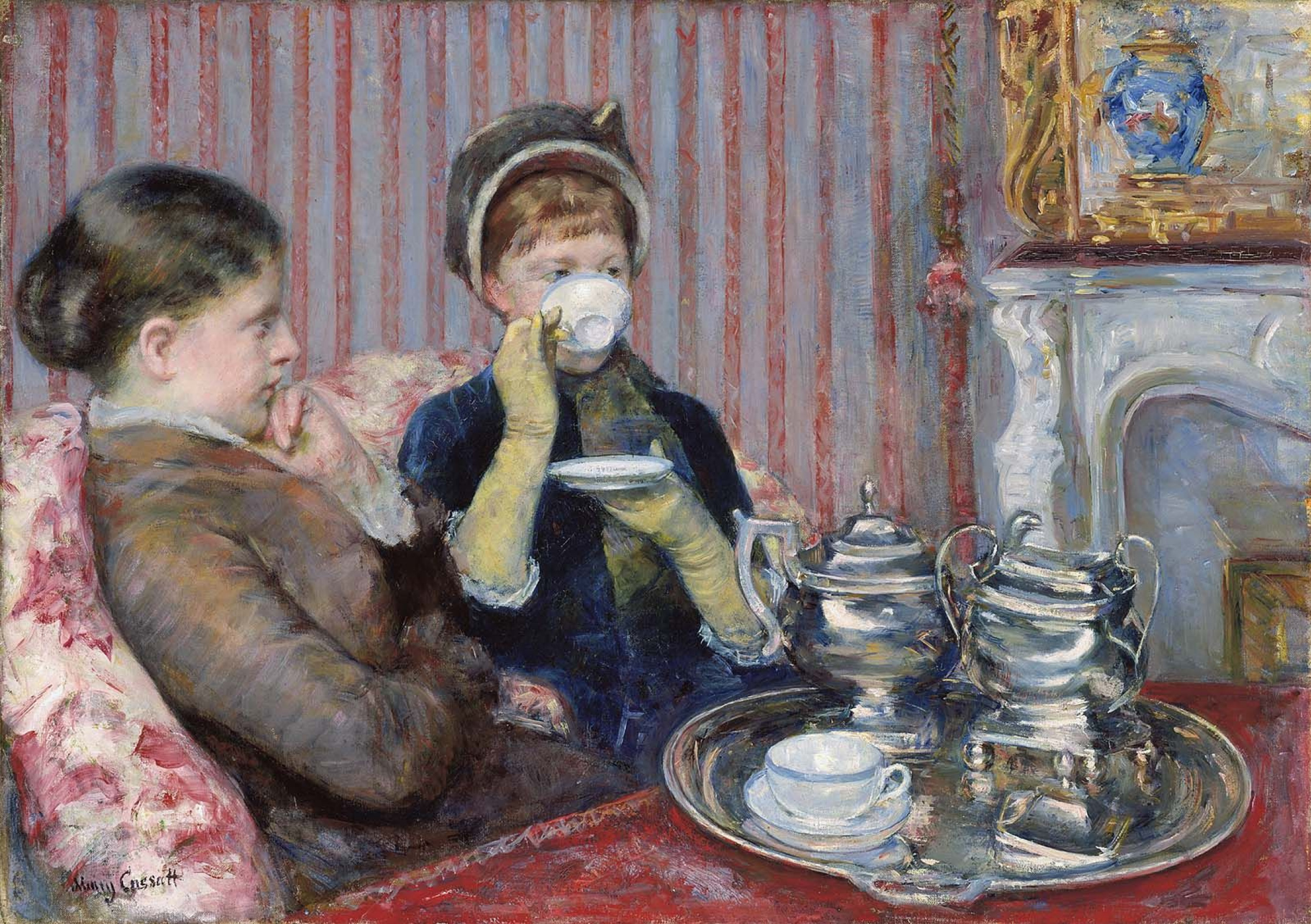 The tea party 1880 92 65 cm by Mary Cassatt History Analysis