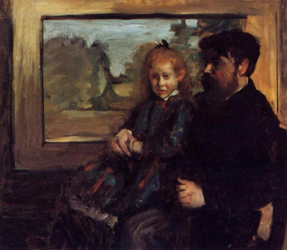 Edgar Degas. Henri Ruard and his daughter Helen