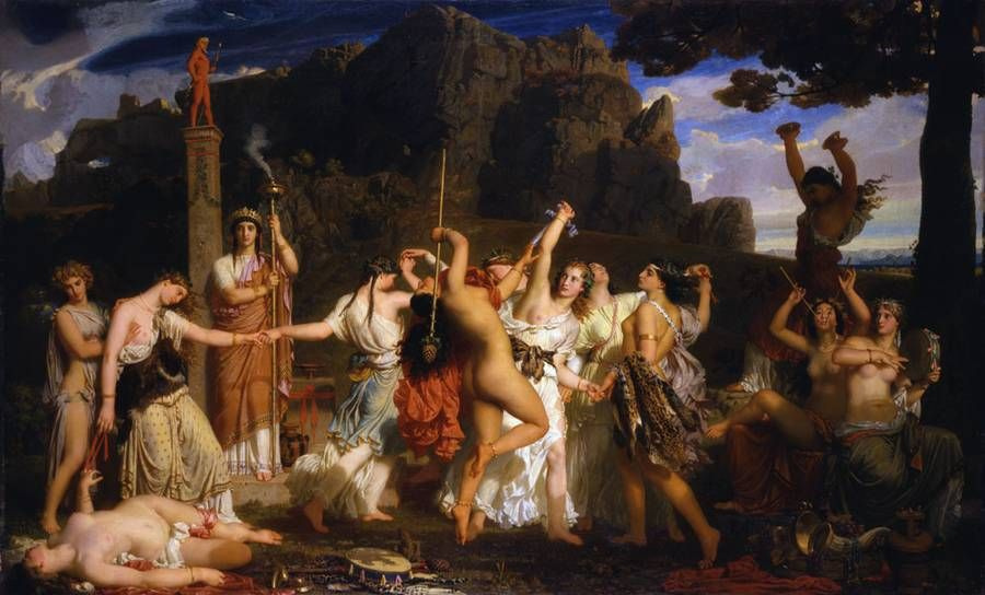 Charles Gleir. Dance of the bacchantes