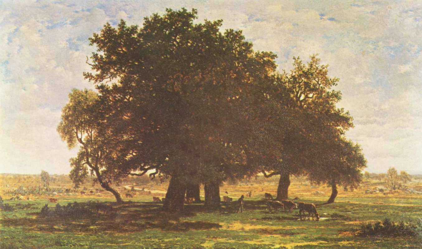 Theodore Rousseau. The oaks at Apremont