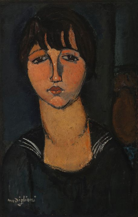 Amedeo Modigliani. A woman in a sailor suit