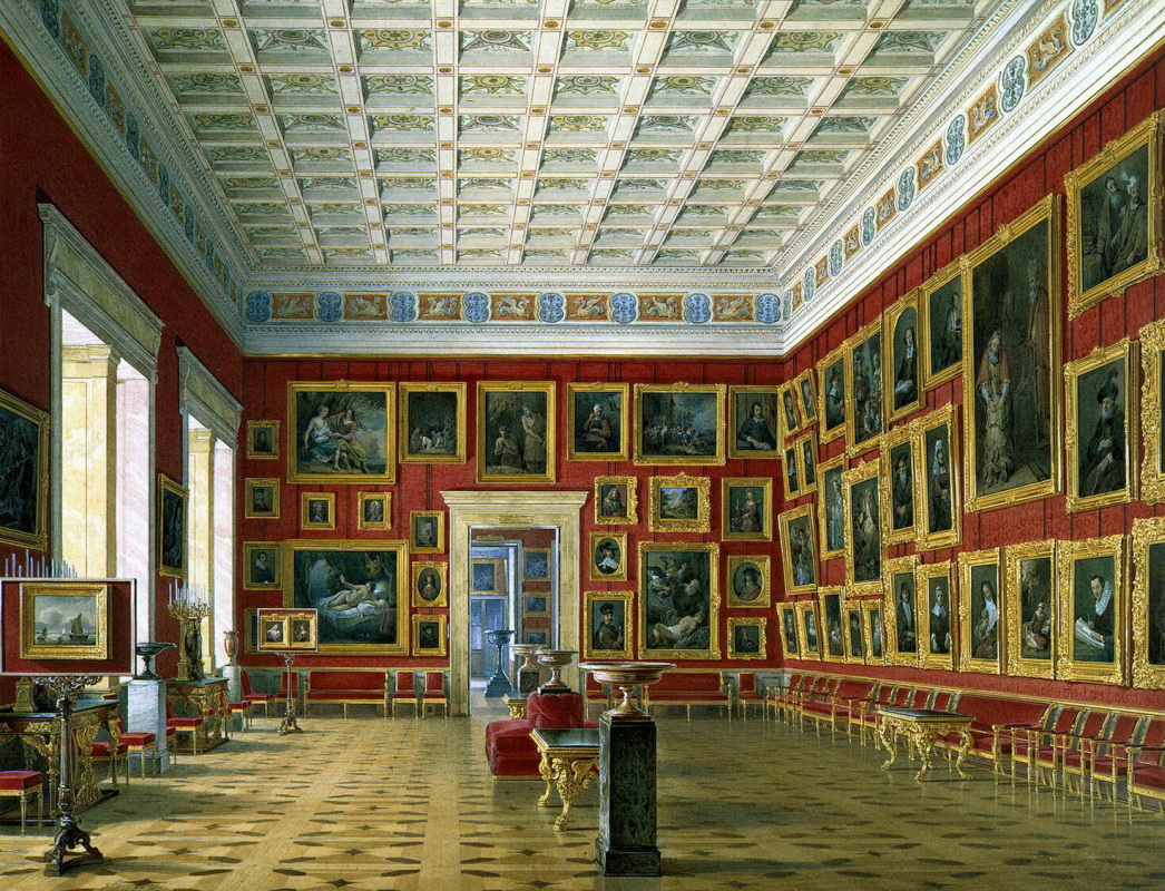 Edward Petrovich Hau. Hall of the Dutch and Flemish schools