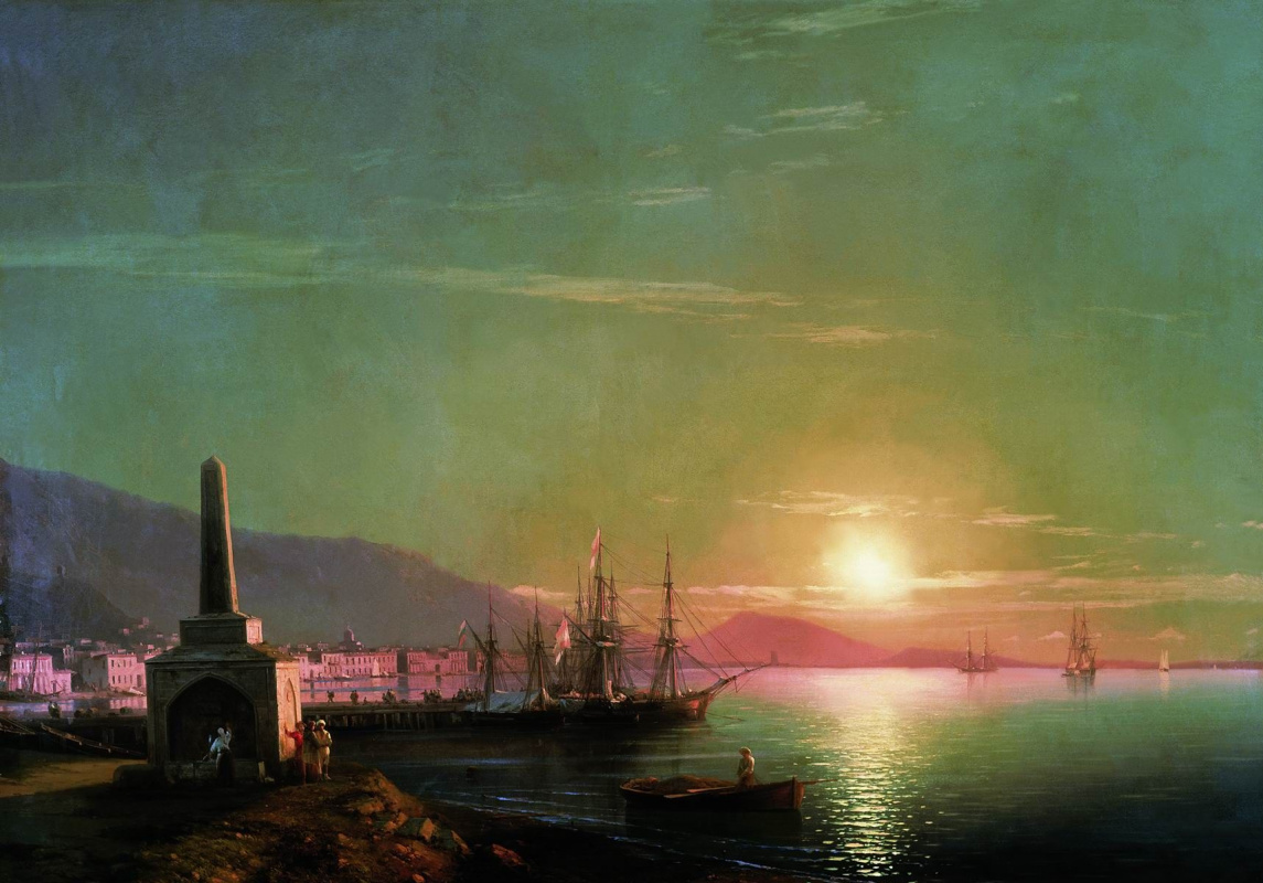 Ivan Aivazovsky. The sunrise in Feodosiya