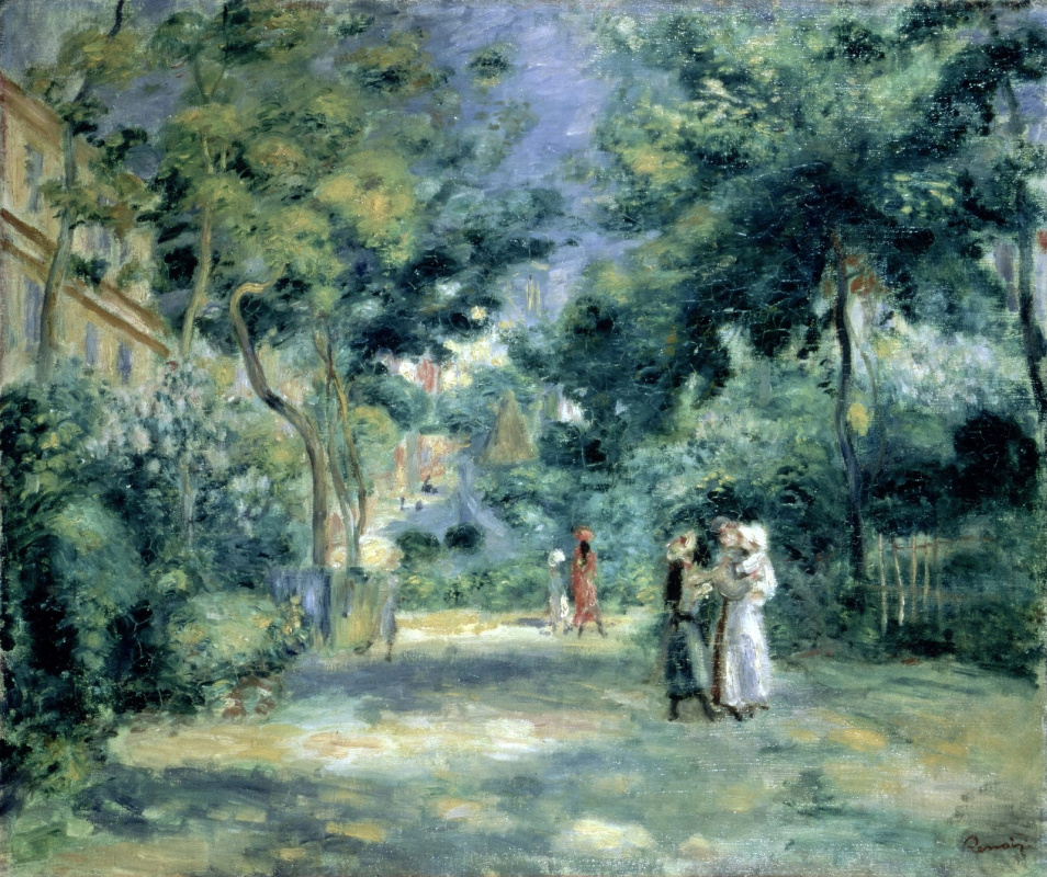 Pierre Auguste Renoir. Figures in the garden
