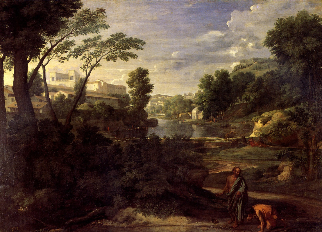 Nicolas Poussin. Landscape with Diogenes