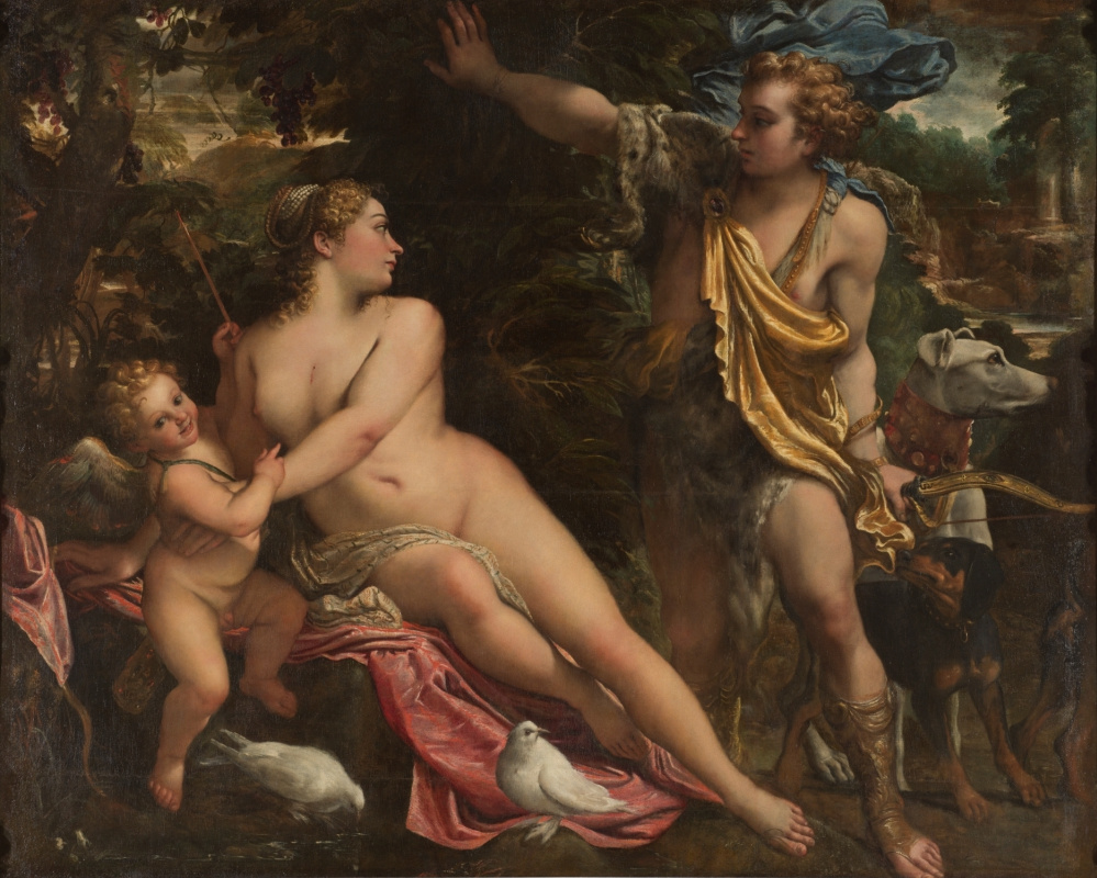 Annibale Carracci. Venus, Adonis and Cupid